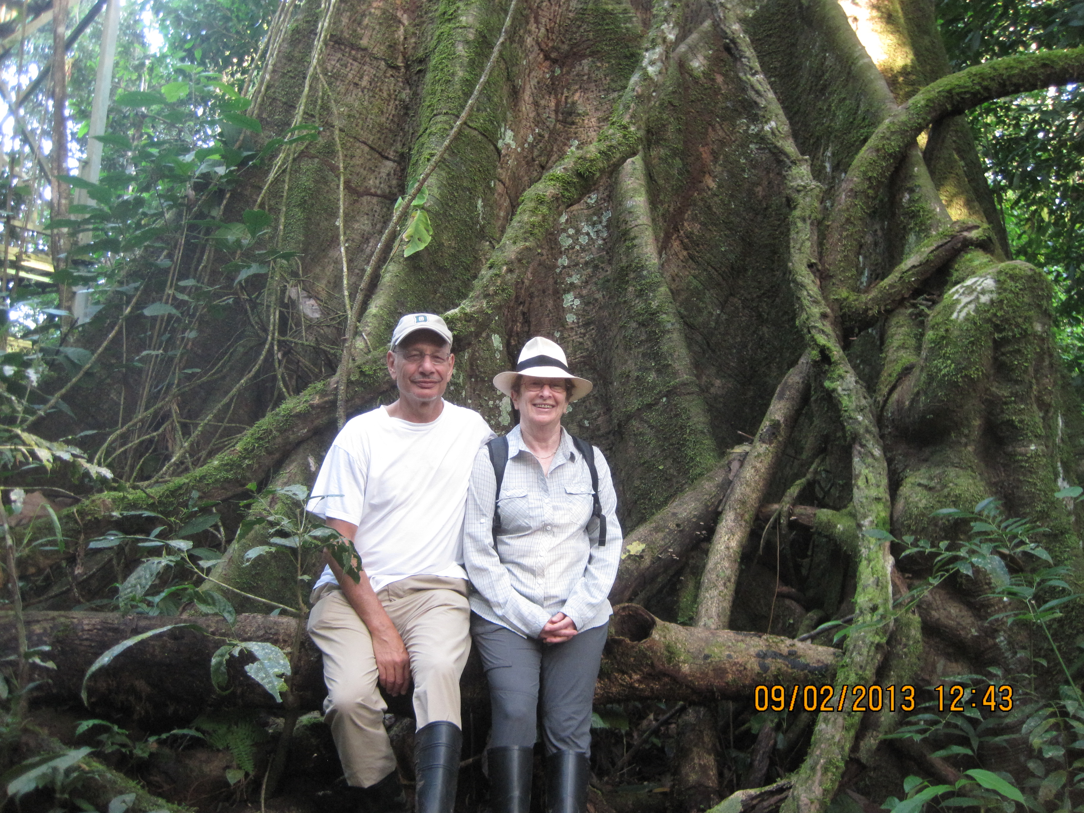 Ned and Wife Carol at the Amazon basin in Ecuador